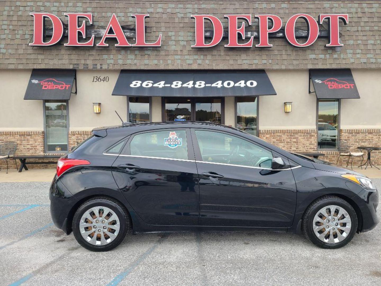 2016 BLACK HYUNDAI ELANTRA GT BASE (KMHD35LH2GU) with an 2.0L engine, 6-Speed Manual transmission, located at 13640 E Wade Hampton Blvd, Greer, SC, 29651, (864) 848-4040, 34.950825, -82.197464 - Photo#12