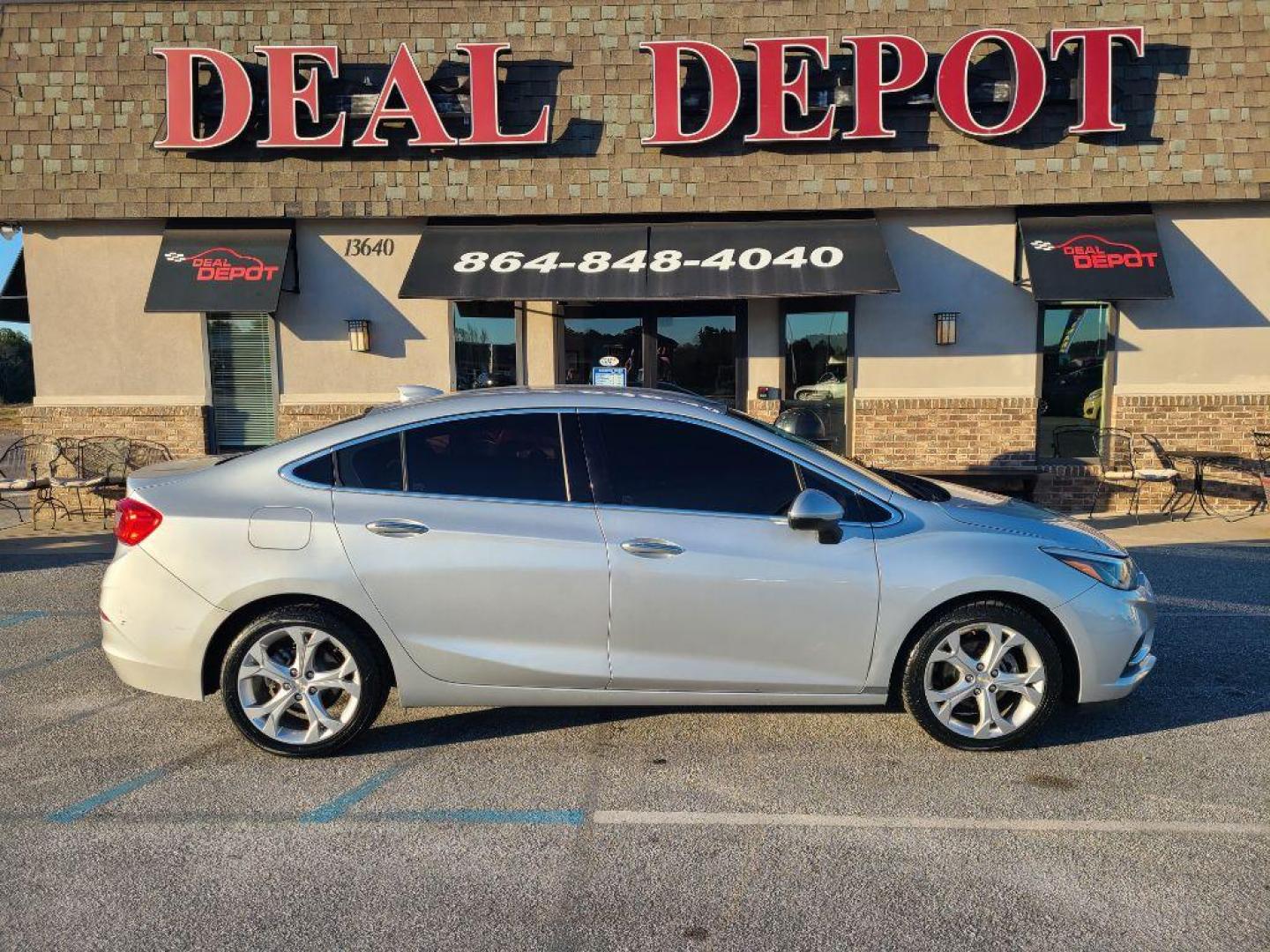 2017 SILVER CHEVROLET CRUZE PREMIER (1G1BF5SM5H7) with an 1.4L engine, Automatic transmission, located at 13640 E Wade Hampton Blvd, Greer, SC, 29651, (864) 848-4040, 34.950825, -82.197464 - Photo#13