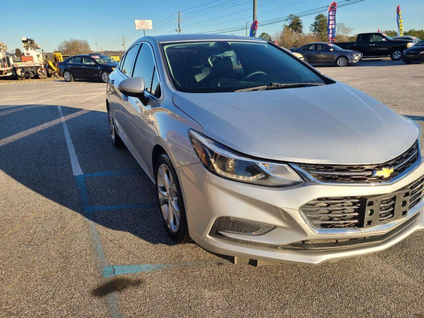 2017 SILVER CHEVROLET CRUZE PREMIER (1G1BF5SM5H7) with an 1.4L engine, Automatic transmission, located at 13640 E Wade Hampton Blvd, Greer, SC, 29651, (864) 848-4040, 34.950825, -82.197464 - Photo#3