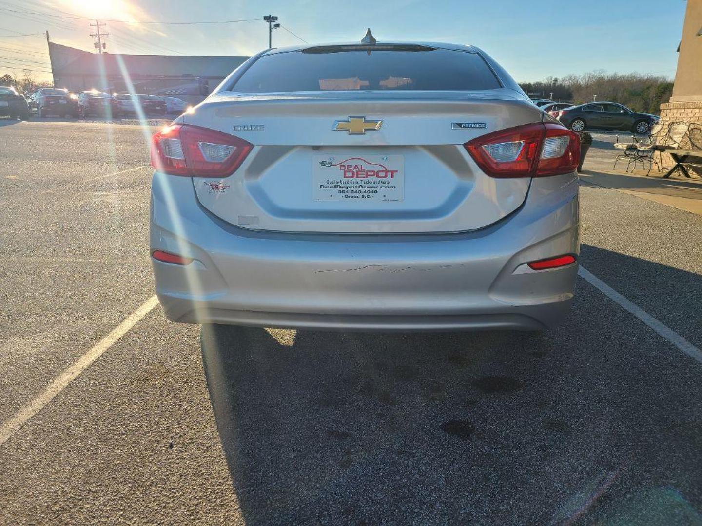 2017 SILVER CHEVROLET CRUZE PREMIER (1G1BF5SM5H7) with an 1.4L engine, Automatic transmission, located at 13640 E Wade Hampton Blvd, Greer, SC, 29651, (864) 848-4040, 34.950825, -82.197464 - Photo#5