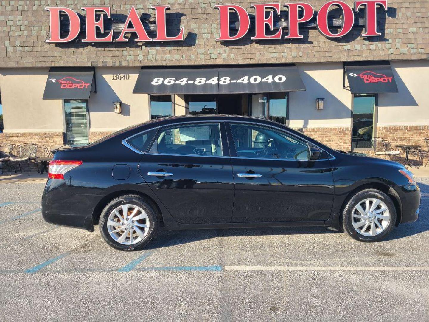 2015 BLACK NISSAN SENTRA SV (3N1AB7AP6FY) with an 1.8L engine, Automatic transmission, located at 13640 E Wade Hampton Blvd, Greer, SC, 29651, (864) 848-4040, 34.950825, -82.197464 - Photo#12