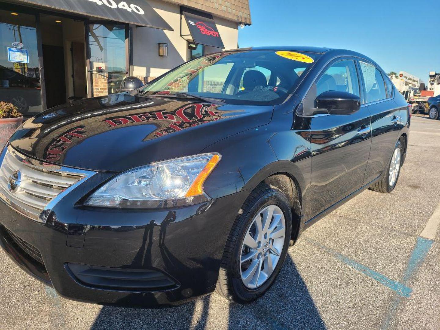 2015 BLACK NISSAN SENTRA SV (3N1AB7AP6FY) with an 1.8L engine, Automatic transmission, located at 13640 E Wade Hampton Blvd, Greer, SC, 29651, (864) 848-4040, 34.950825, -82.197464 - Photo#1
