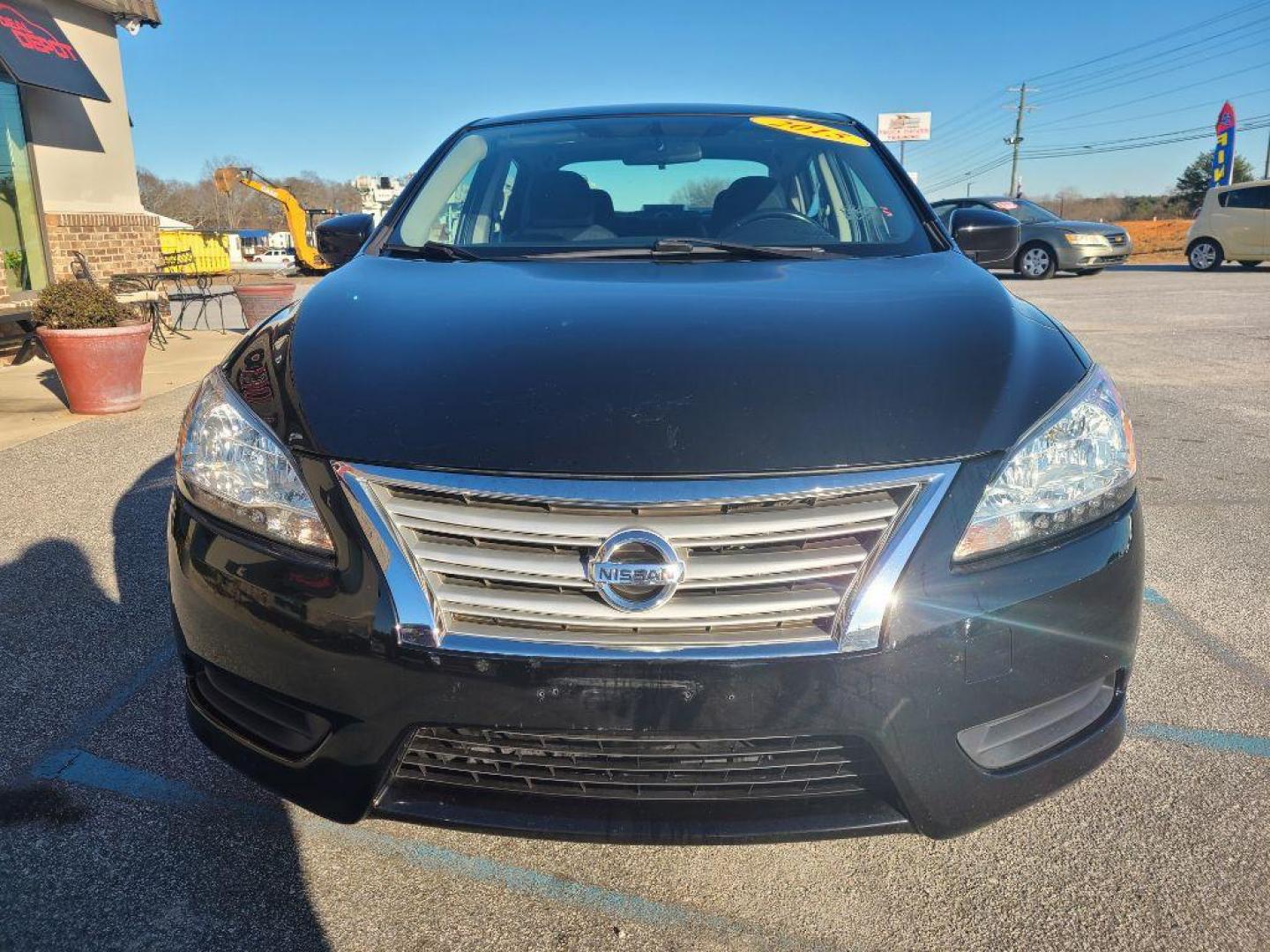 2015 BLACK NISSAN SENTRA SV (3N1AB7AP6FY) with an 1.8L engine, Automatic transmission, located at 13640 E Wade Hampton Blvd, Greer, SC, 29651, (864) 848-4040, 34.950825, -82.197464 - Photo#2