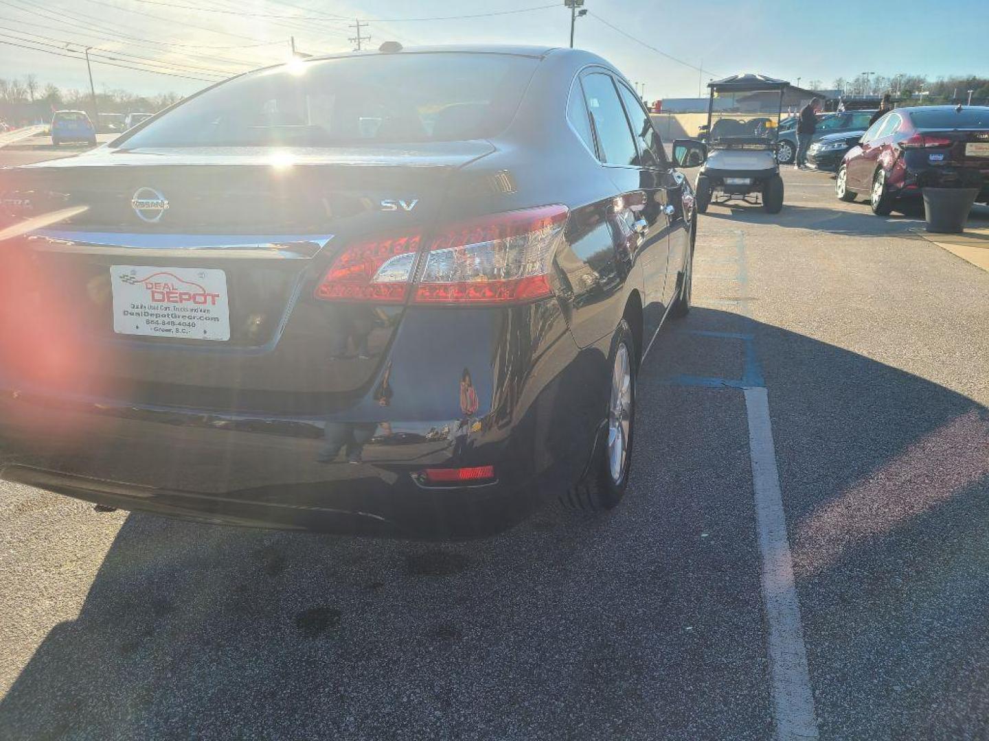 2015 BLACK NISSAN SENTRA SV (3N1AB7AP6FY) with an 1.8L engine, Automatic transmission, located at 13640 E Wade Hampton Blvd, Greer, SC, 29651, (864) 848-4040, 34.950825, -82.197464 - Photo#6