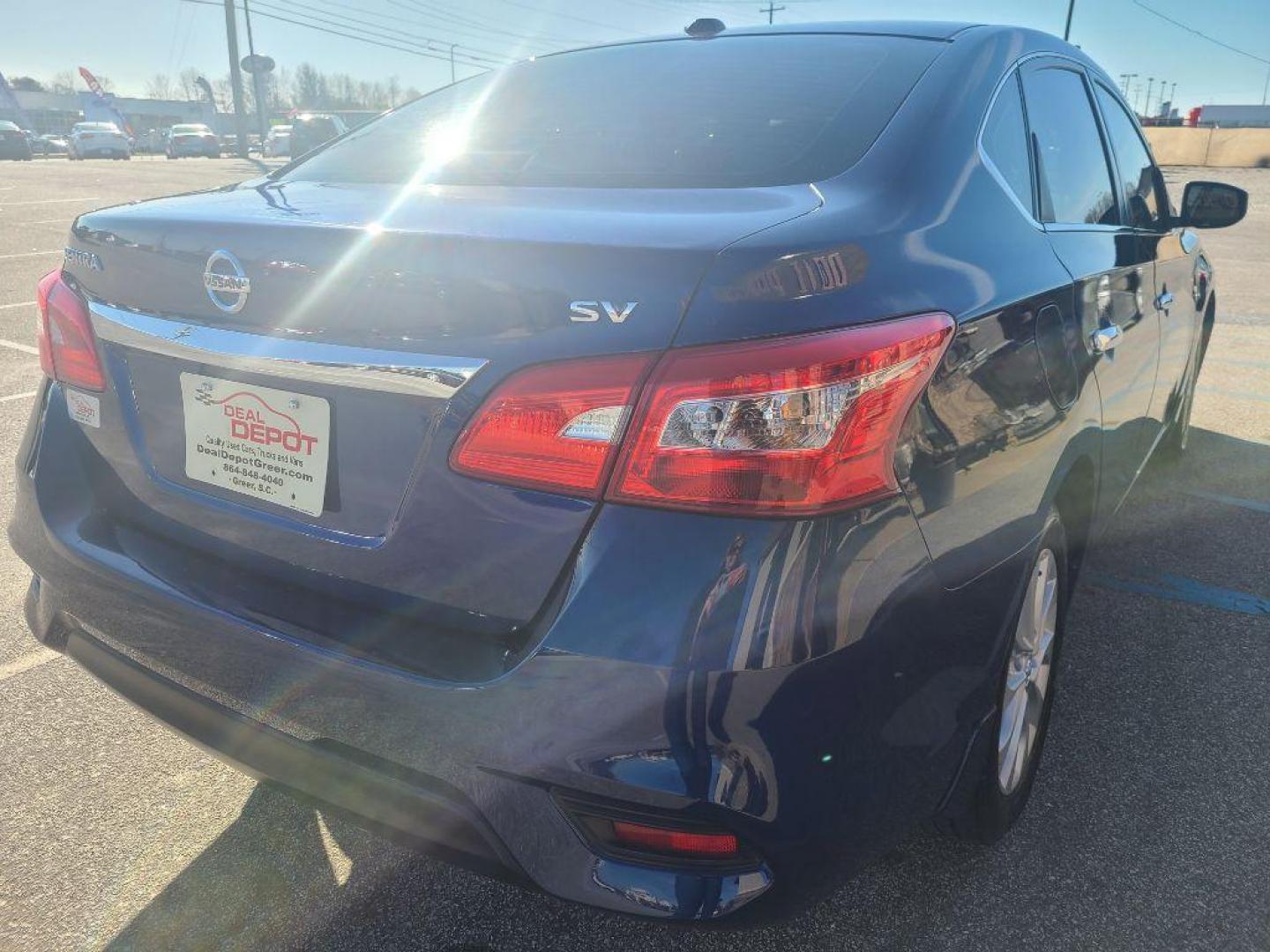 2018 BLUE NISSAN SENTRA SV (3N1AB7AP7JY) with an 1.8L engine, Continuously Variable transmission, located at 13640 E Wade Hampton Blvd, Greer, SC, 29651, (864) 848-4040, 34.950825, -82.197464 - Photo#6